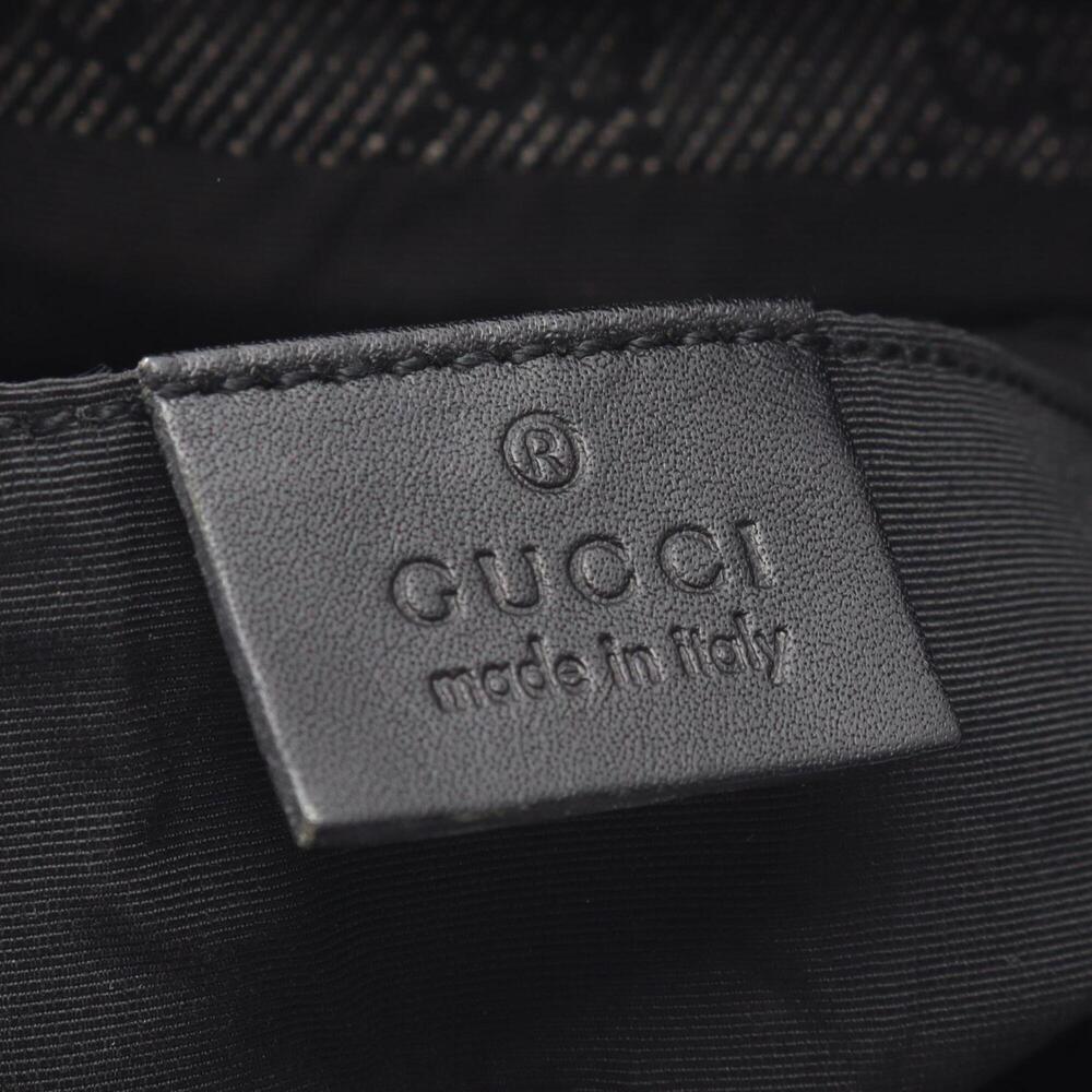 GUCCI Authentic Blue Leather Bamboo Shoulder Bag - Picture 4 of 11